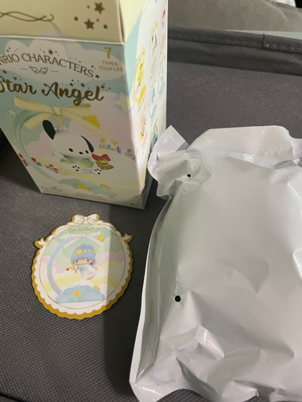 AUTHENTIC - Sanrio Little Twin Stars Hanging Angel Figure with Stand - Kiki